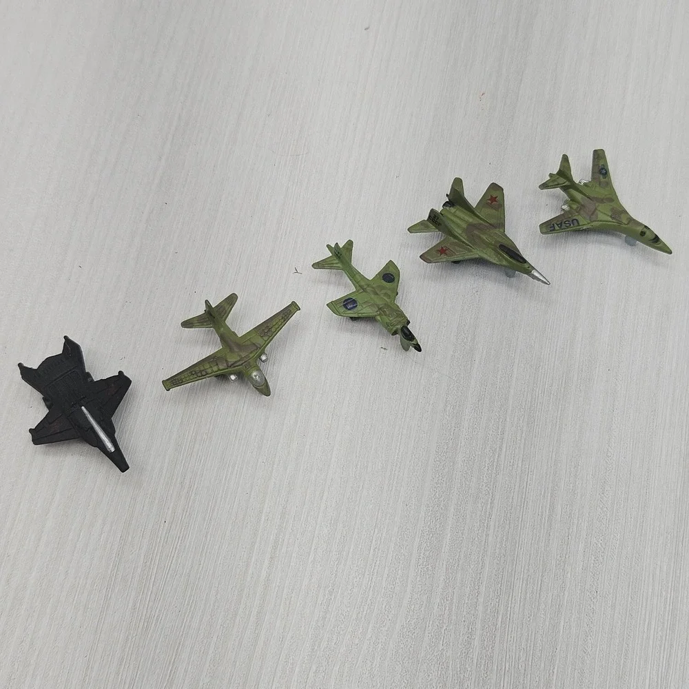 Vintage Lot 15 Micro Machines Fighter Jets War Planes 1980s